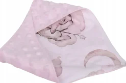 Babymam miękki śliniak apaszka minky na rzepy 2w1