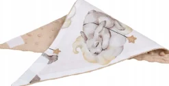 Babymam miękki śliniak apaszka minky na rzepy 2w1