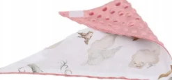 Babymam miękki śliniak apaszka minky na rzepy 2w1
