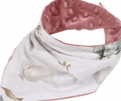 Babymam miękki śliniak apaszka minky na rzepy 2w1