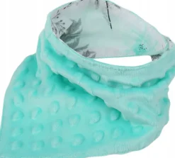 Babymam miękki śliniak apaszka minky na rzepy 2w1