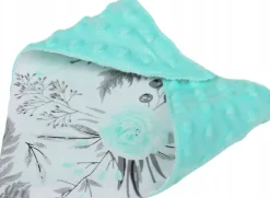 Babymam miękki śliniak apaszka minky na rzepy 2w1