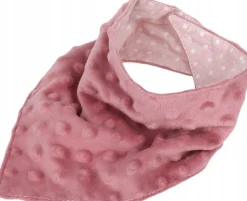 Babymam miękki śliniak apaszka minky na rzepy 2w1