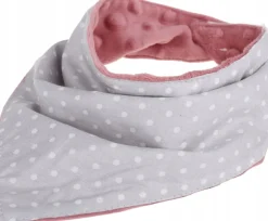 Babymam miękki śliniak apaszka minky na rzepy 2w1