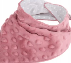 Babymam miękki śliniak apaszka minky na rzepy 2w1