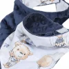 Babymam miękki śliniak apaszka minky na rzepy 2w1