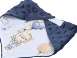 Babymam miękki śliniak apaszka minky na rzepy 2w1