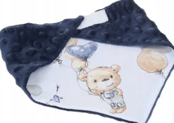 Babymam miękki śliniak apaszka minky na rzepy 2w1