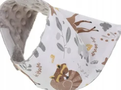 Babymam miękki śliniak apaszka minky na rzepy 2w1