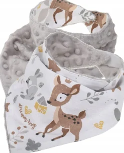 Babymam miękki śliniak apaszka minky na rzepy 2w1