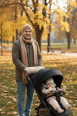Babymam mufka do wózka rękawica ocieplana na sanki