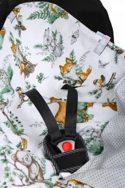 Babymam muślinowy otulacz kocyk nosidełka fotelika