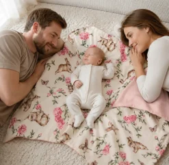 Babymam muślinowy otulacz kocyk nosidełka fotelika