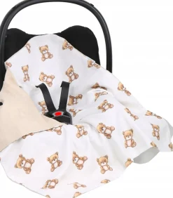 Babymam muślinowy otulacz kocyk nosidełka fotelika
