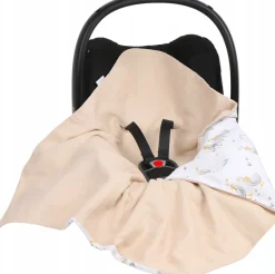 Babymam muślinowy otulacz kocyk nosidełka fotelika