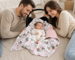 Babymam muślinowy otulacz kocyk nosidełka fotelika