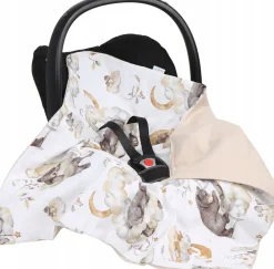 Babymam muślinowy otulacz kocyk nosidełka fotelika