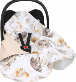 Babymam muślinowy otulacz kocyk nosidełka fotelika