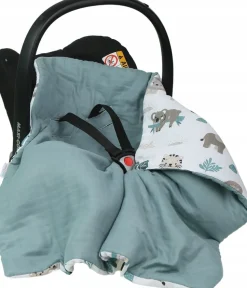 Babymam muślinowy otulacz kocyk nosidełka fotelika