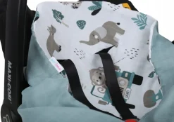 Babymam muślinowy otulacz kocyk nosidełka fotelika