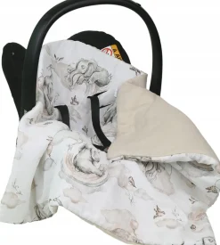 Babymam muślinowy otulacz kocyk nosidełka fotelika