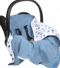 Babymam muślinowy otulacz kocyk nosidełka fotelika