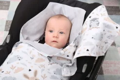 Babymam muślinowy otulacz kocyk nosidełka fotelika