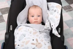 Babymam muślinowy otulacz kocyk nosidełka fotelika