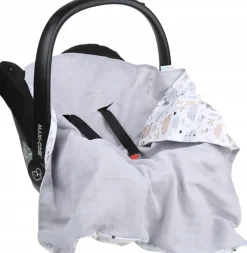Babymam muślinowy otulacz kocyk nosidełka fotelika