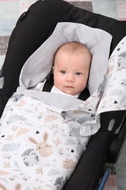 Babymam muślinowy otulacz kocyk nosidełka fotelika
