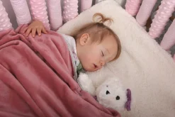 Babymam ochraniacz modułowy do łóżeczka minky 20el