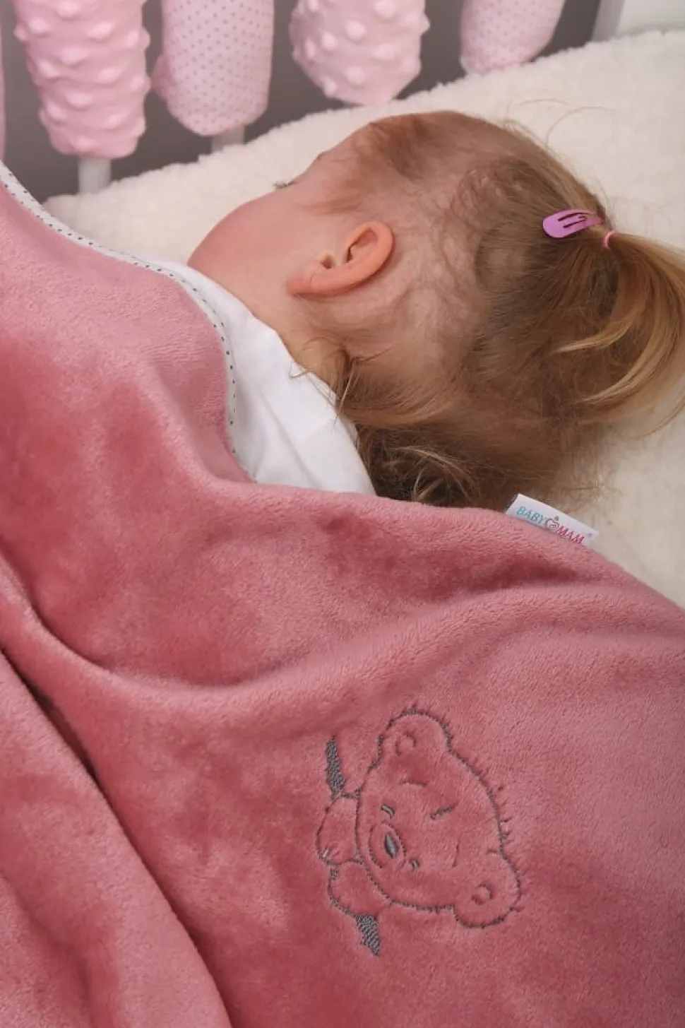 Babymam ochraniacz modułowy do łóżeczka minky 20el