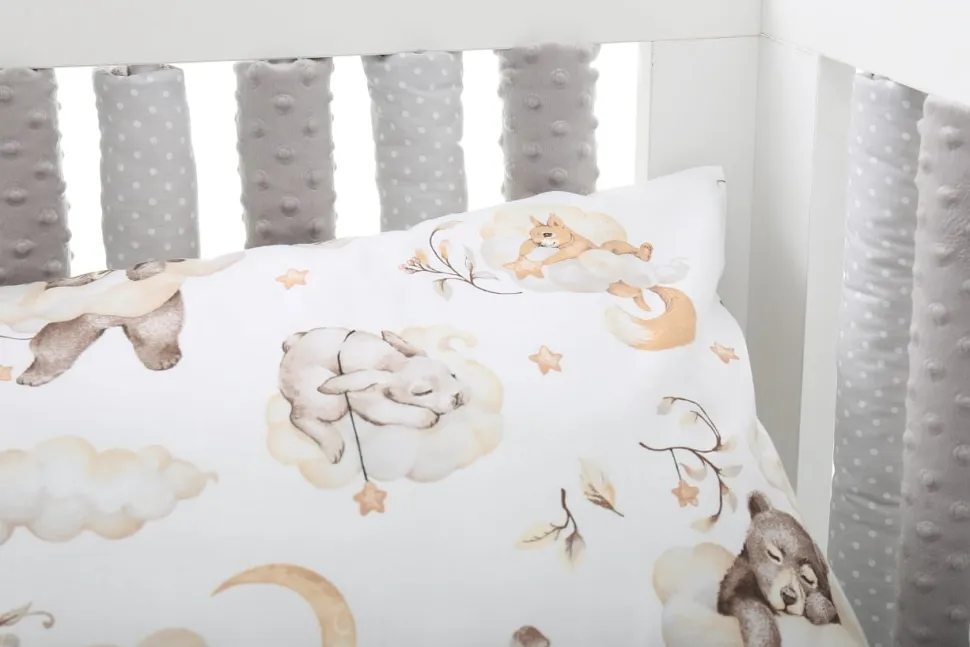 Babymam ochraniacz modułowy do łóżeczka minky 20el