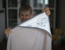 Babymam okrycie kąpielowe ręcznik 100x100 bawełna