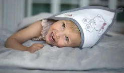 Babymam okrycie kąpielowe ręcznik 100x100 bawełna