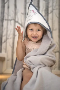 Babymam okrycie kąpielowe ręcznik 100x100 bawełna
