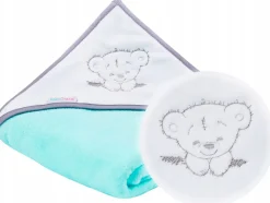 Babymam okrycie kąpielowe ręcznik 100x100 bawełna