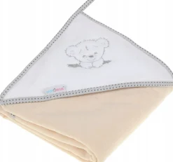 Babymam okrycie kąpielowe ręcznik 100x100 bawełna