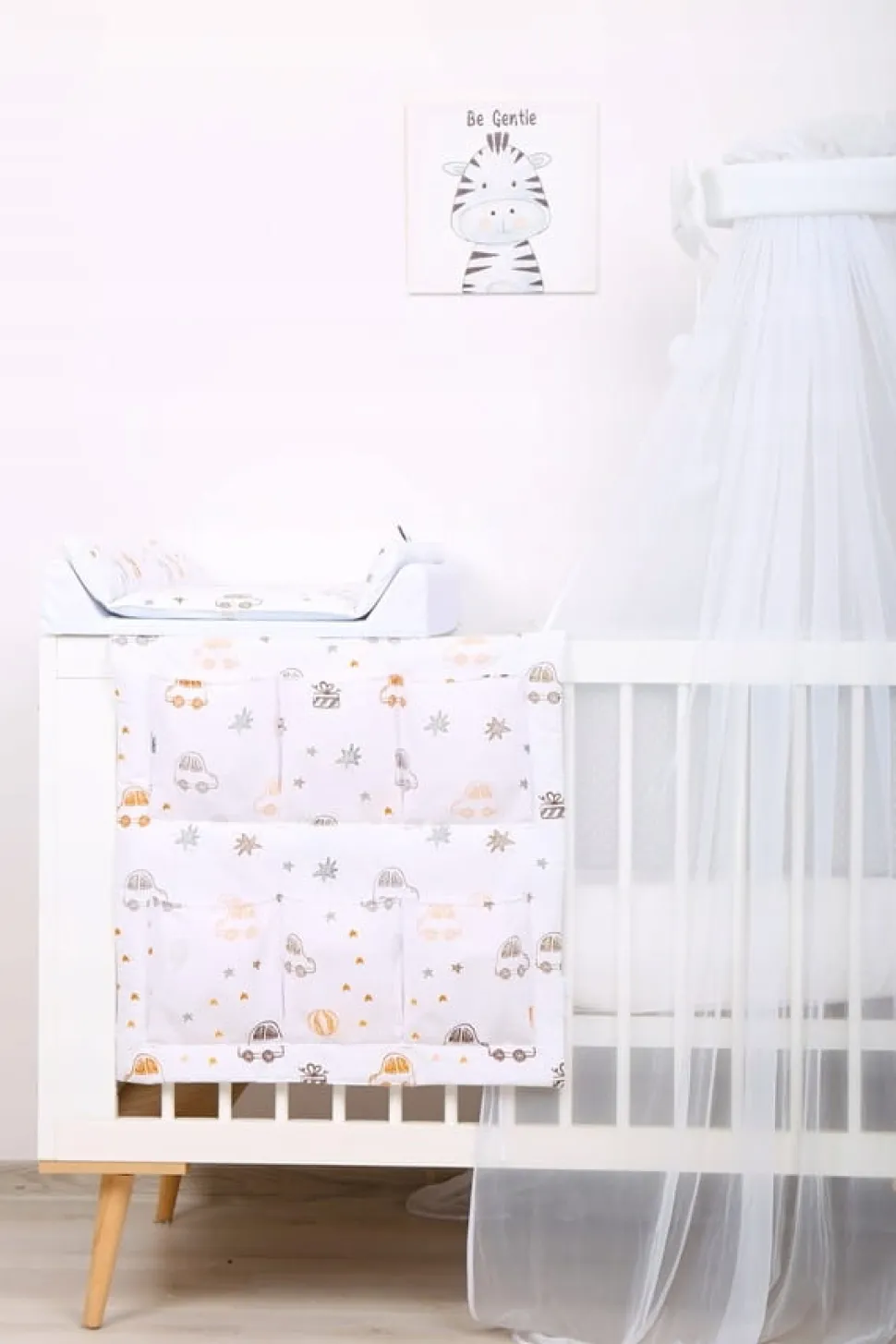 Babymam organizer przybornik do łóżeczka łóżeczko