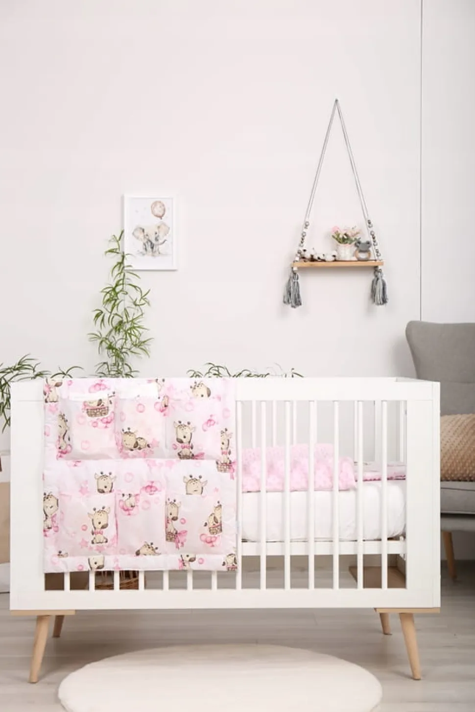 Babymam organizer przybornik do łóżeczka łóżeczko