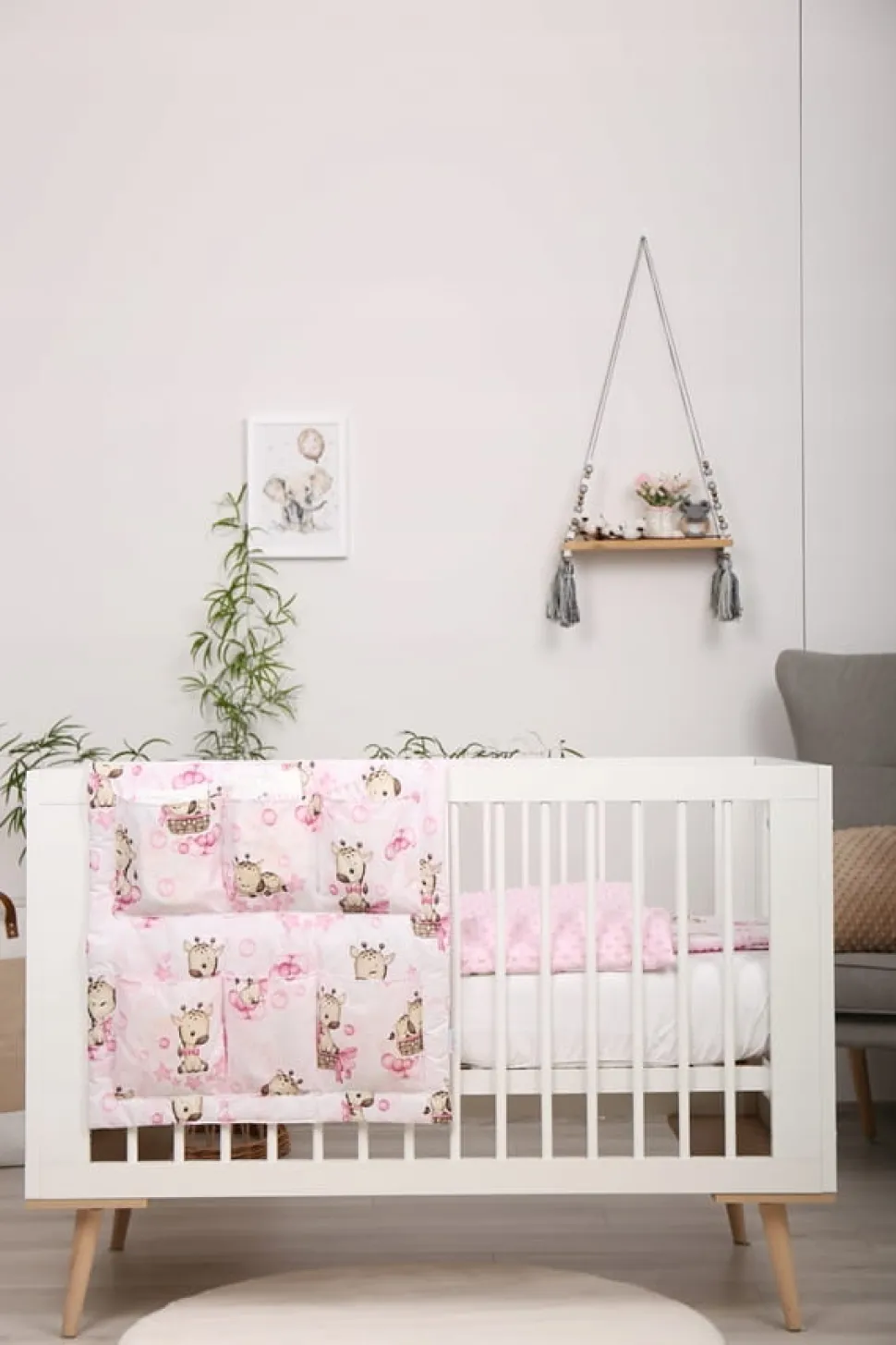 Babymam organizer przybornik do łóżeczka łóżeczko