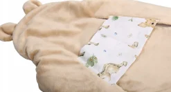 Babymam otulacz do fotelika wózka nosidełka zapinany ciepły bawełna plusz