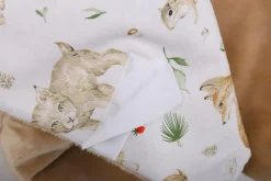 Babymam otulacz do fotelika wózka nosidełka zapinany ciepły bawełna plusz