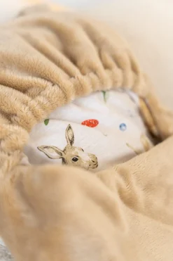Babymam otulacz do fotelika wózka nosidełka zapinany ciepły bawełna plusz