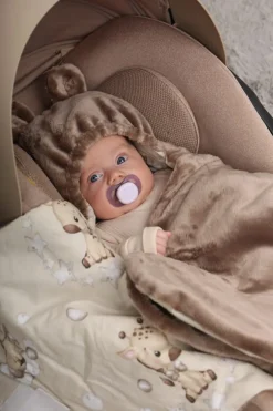 Babymam otulacz do fotelika wózka nosidełka zapinany ciepły bawełna plusz
