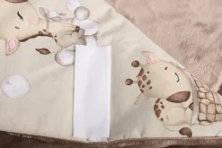 Babymam otulacz do fotelika wózka nosidełka zapinany ciepły bawełna plusz