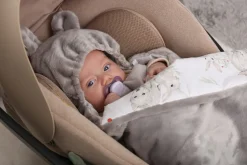 Babymam otulacz do fotelika wózka nosidełka zapinany ciepły bawełna plusz