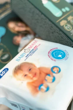 Babymam płatki kosmetyczne bawełniane dla niemowląt dzieci 60szt
