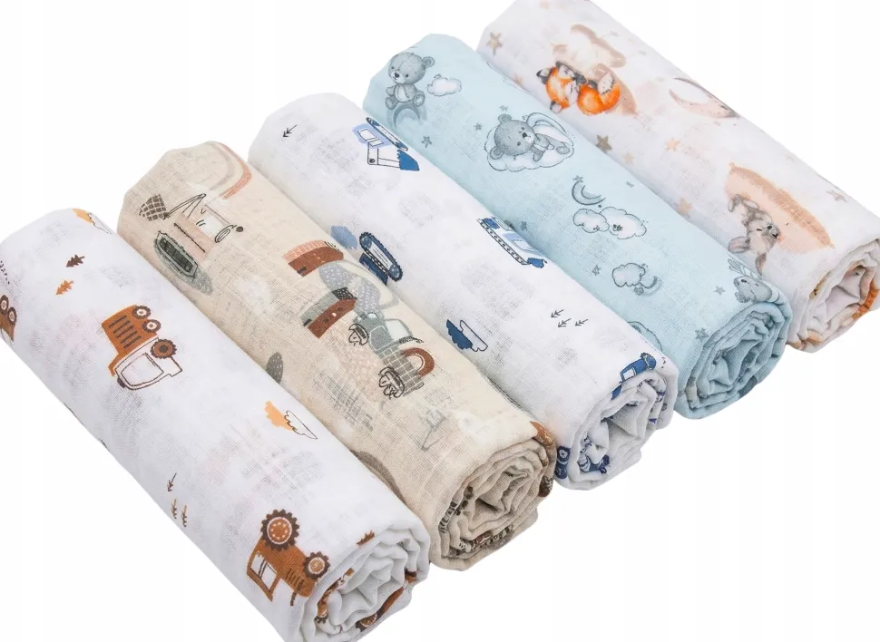 Babymam pieluchy tetrowe bawełna 100% zestaw 5szt
