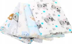 Babymam pieluszki flanelowe kolorowe pieluchy premium 5szt